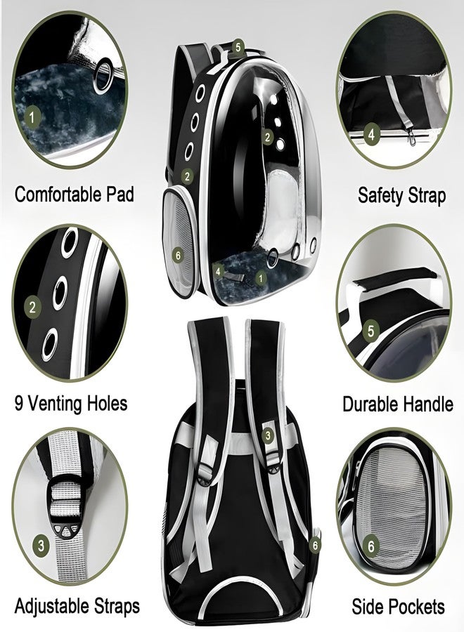 Whitecloud Transforming Homes Ultimate Ventilated Expendable Cat Backpack Carrier Secure and Portable Pet Travel Bag with Breathable Design for Outdoor Adventures AT-59 - Image 3